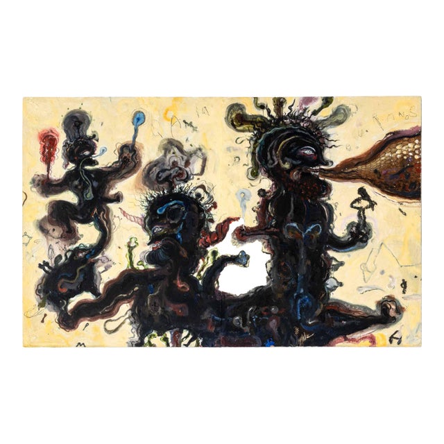 Robert Dandarov "Gaia and Ouranos" Oil, 1989 For Sale