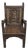 Large Gothic-Style Wooden Chair For Sale
