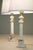 1950s Neo Classic Hollywood Regency Modern Carrara Marble Corinthian Style Column Table Lamps - a Pair For Sale In Los Angeles - Image 6 of 12