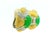 Metal 1970s 18k Gold Jade and Diamond Statement Clip-on Earrings, Pair For Sale - Image 7 of 10