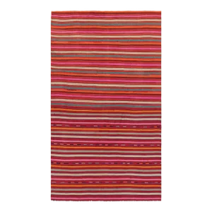 Vintage Afghani Tribal Striped Kilim