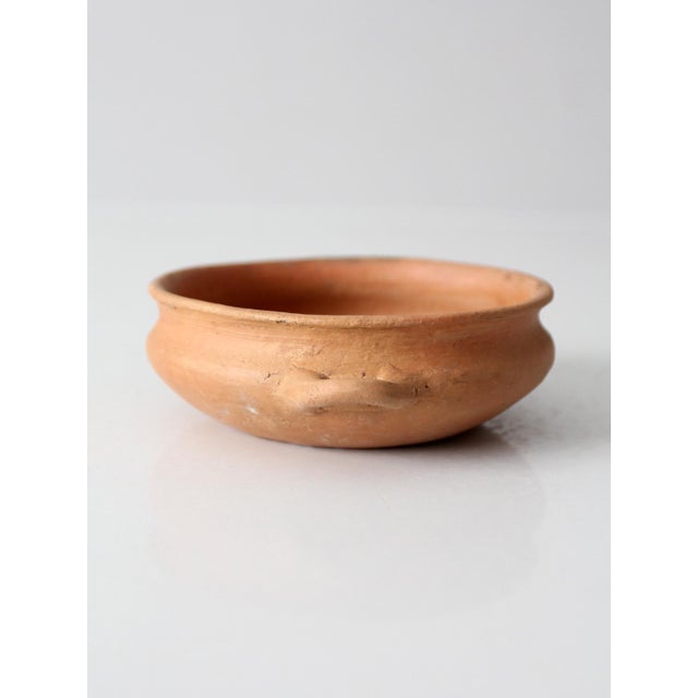 Early 20th Century Antique Terra Cotta Bowl With Loop Handles For Sale - Image 5 of 10