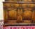 Antique English Large Bookcase Cupboard Cabinet Triple Door Glass Oak C. 1930s For Sale - Image 15 of 18