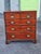 19th Century English Mahogany Five Drawers Chest With Inlaid Top For Sale - Image 12 of 15