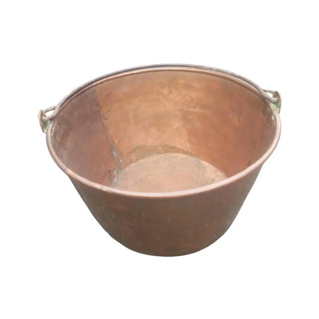 American 1920s Copper Cauldron Pot, Planter For Sale - Image 3 of 8