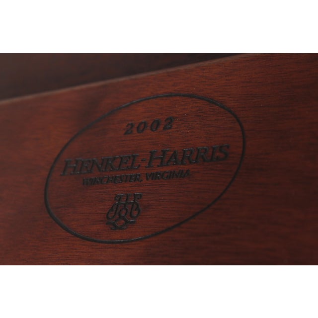 Henkel Harris Oval Elliptical Mahogany Inlaid Coffee Table For Sale - Image 12 of 12