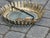 Mid 20th Century Spanish Gilt Metal Semi-Flush Crown Chandelier with Stylized Foliage For Sale - Image 12 of 12
