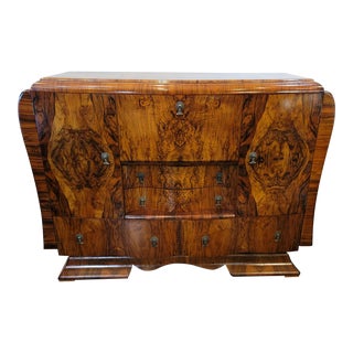 Fabulous Art Deco Cocktail Dry Bar Cabinet Sideboard Credenza For Sale