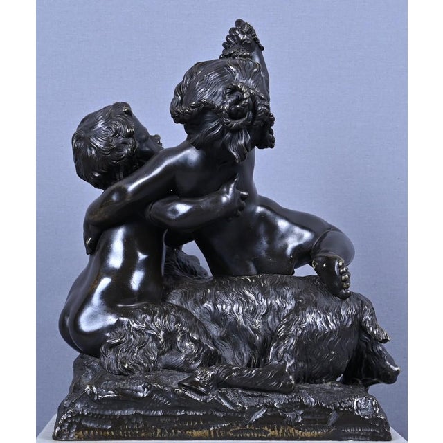 After Clodion, The Childhood of Bacchus, Late 19th Century, Bronze For Sale - Image 16 of 18