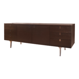 Italian Potocco Wood Sideboard With Zebra Wood Top