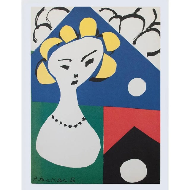 2010s After Henri Matisse First Edition Poster of Front Cover of the 1950 Catalog For Sale - Image 5 of 6