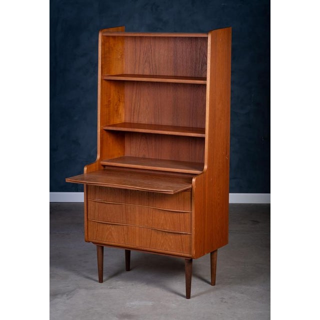 Wood Bookcase with 3 Drawers, 1960s For Sale - Image 7 of 13