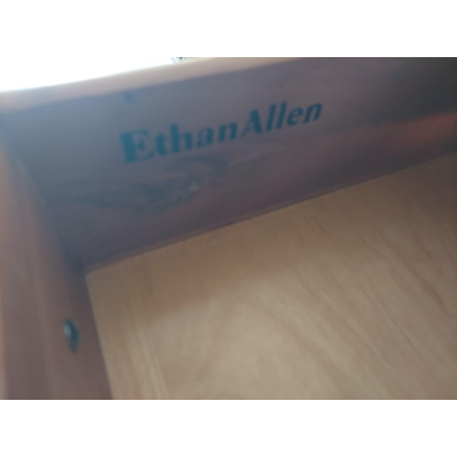 Vintage Ethan Allen Georgian Court Collection Solid Cherry Lingerie Chest. For Sale - Image 11 of 13