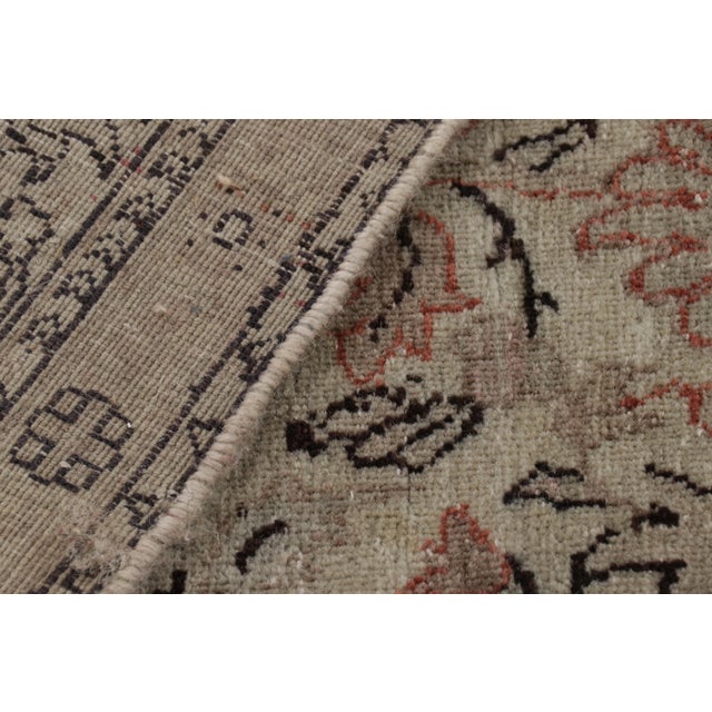 Oversized Antique Sivas Rug in Beige and Red Floral Patterns, From Rug & Kilim For Sale - Image 10 of 10