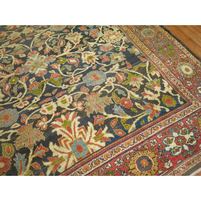 Persian Zabihi Collection 20th Century Sultanabad Carpet Attributed to Ziegler and Co - 10'4" x 13'7" For Sale - Image 3 of 12