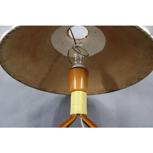 1960s Wooden Table Lamp, Former Czechoslovakia, 1960s For Sale - Image 5 of 16