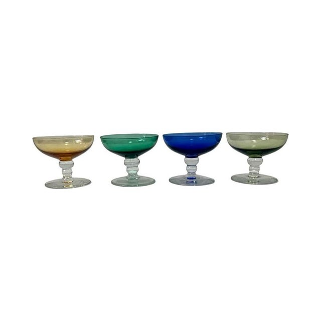 Small Shot Glasses by Max Verboeket for Kristalunie Maastricht, Set of 4 For Sale - Image 3 of 7
