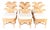 Vintage Rattan Palm Chairs, Set of 6 For Sale
