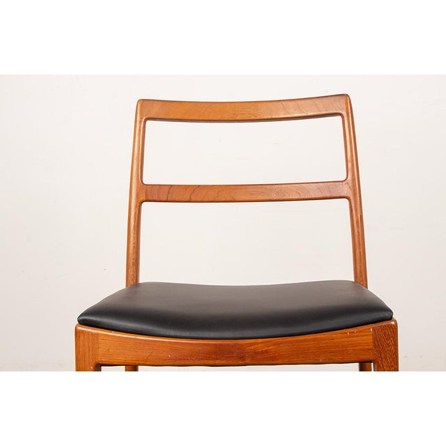 Vintage Danish Model 430 Chairs in Teak and New Leather by Arne Vodder for Sibast, 1960, Set of 4 For Sale - Image 6 of 17