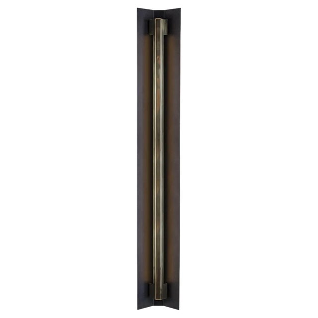 Large Misalliance Ex Jet Black Wall Light by Lexavala For Sale