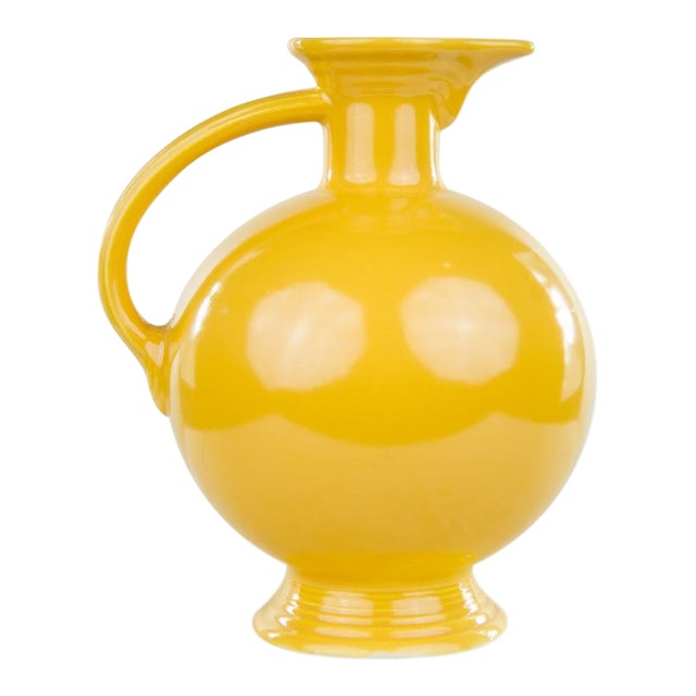 1970s MidCentury Modern Yellow Ceramic Pitcher Chairish