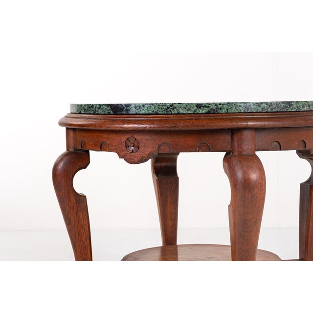 Vintage Side Table with Marble Top For Sale - Image 12 of 13
