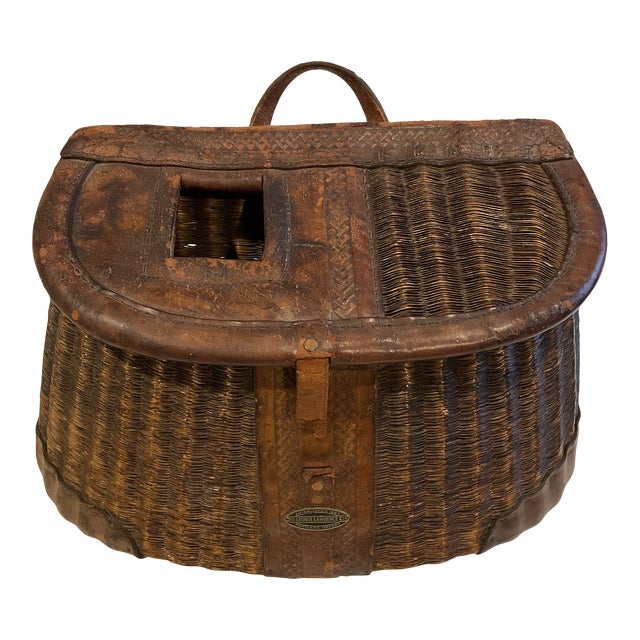 1920s Antique Fly Fishing Creel by Lawrence Co. Chairish