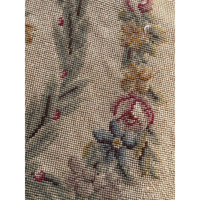 French Needlepoint Chair Cover Tapestry from Bobyrug, 1890s For Sale - Image 9 of 18