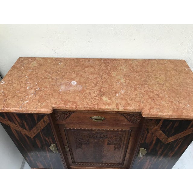 Art Deco Buffet-Chest of Drawers with a Marble Top, 1920s For Sale - Image 17 of 18