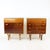 Mid-Century Bedside Tables in Walnut and Black Glass, Former Czechoslovakia, 1960s, Set of 2 For Sale - Image 9 of 16
