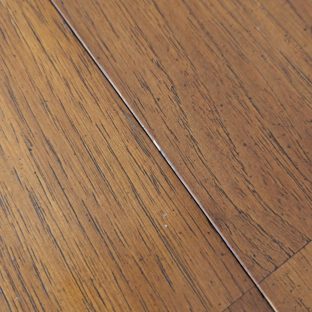 1960s Drexel Esperanto Walnut Oval Extension Dining Table With Two Leaves For Sale - Image 9 of 18