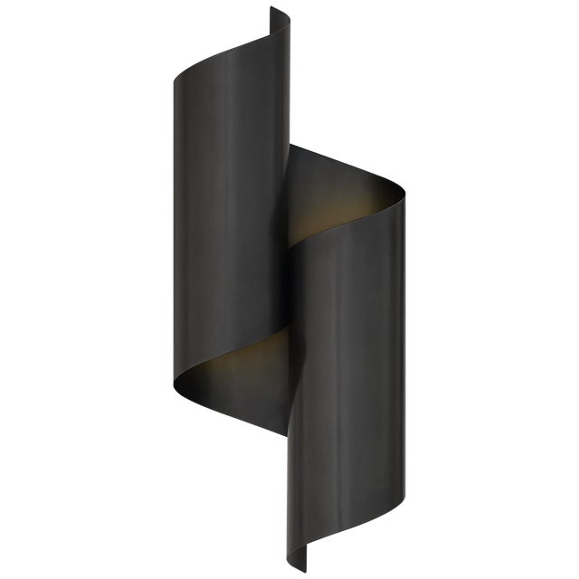 Iva Medium Wrapped Sconce in Bronze Designer: AERIN Height: 17.25" Extension: 4.25" Backplate: 4.25" x 6.5" Rectangle...