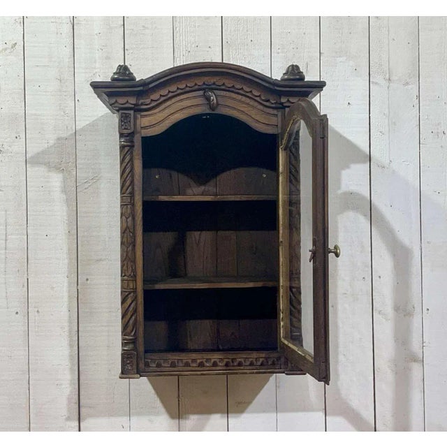Chestnut Wall Display Case, 19th Century For Sale - Image 3 of 13