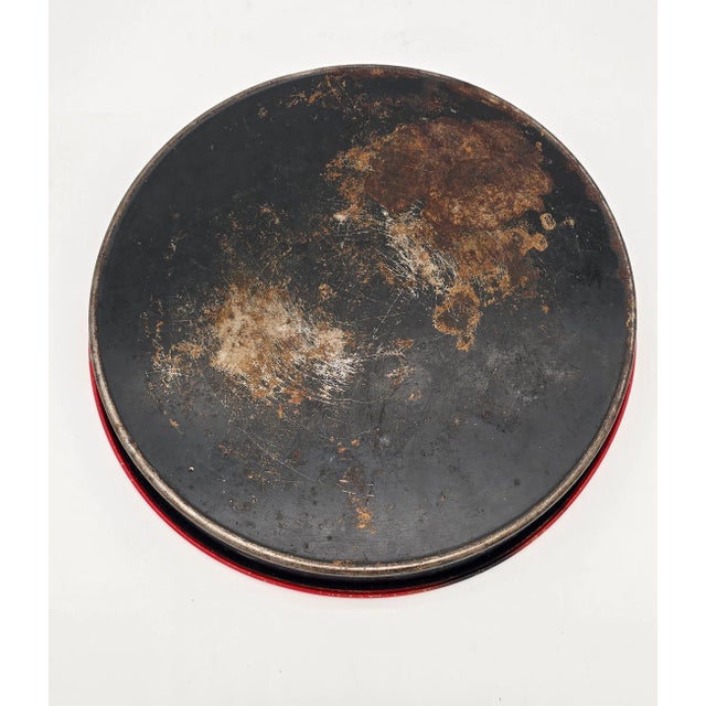 Vintage Hornung's White Bock Beer Metal Tray Round Philadelphia For Sale - Image 11 of 11