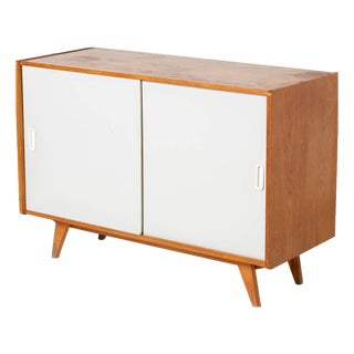 Sideboard with Sliding Door by Jiří Jiroutek for Interier Praha, Former Czechoslovakia, 1960s For Sale