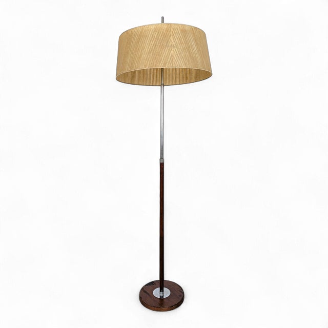 Teak Veneer Floor Lamp by Monix, 1950s For Sale - Image 6 of 6