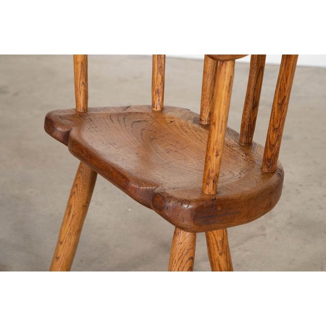 Wood Welsh Ash and Elm Vernacular Hedge Chair, 1800 For Sale - Image 7 of 14