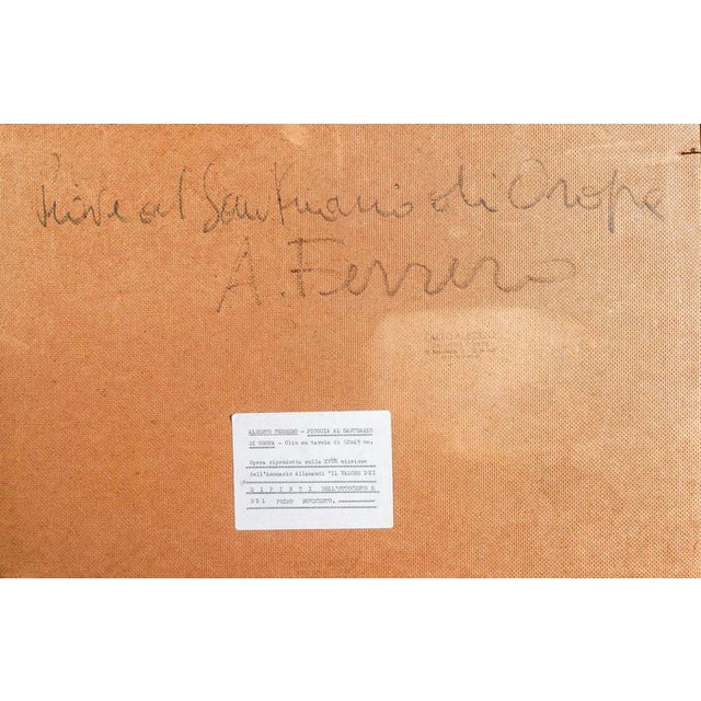 Alberto Ferrero, Sanctuary of Oropa, Oil on Masonite, Framed For Sale - Image 8 of 18