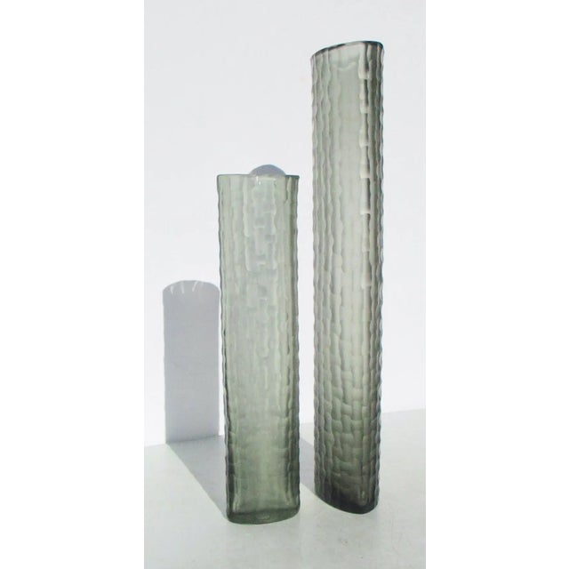 1990s Art Glass Vases - Set of 2 For Sale - Image 4 of 8