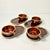 1980s Vintage Brutalist Boho Chic Arts & Crafts Lava Drip Ironstone Luncheon Sets - 8 Pieces For Sale - Image 10 of 15