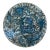 17th Century Persian Round Decorative Blue & White Tile For Sale