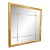Global Views Modern Gold Finished Beaumont Square Wall Mirror For Sale