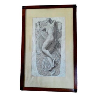 After Giovanni Domenico Campiglia, Nude Sleeping Hermaphroditus, 1740, Engraving, Framed For Sale