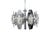 Stunning chrome chandelier by the famous Italian designer Oscar Torlasco. The high quality chrome finish offers a stunning...