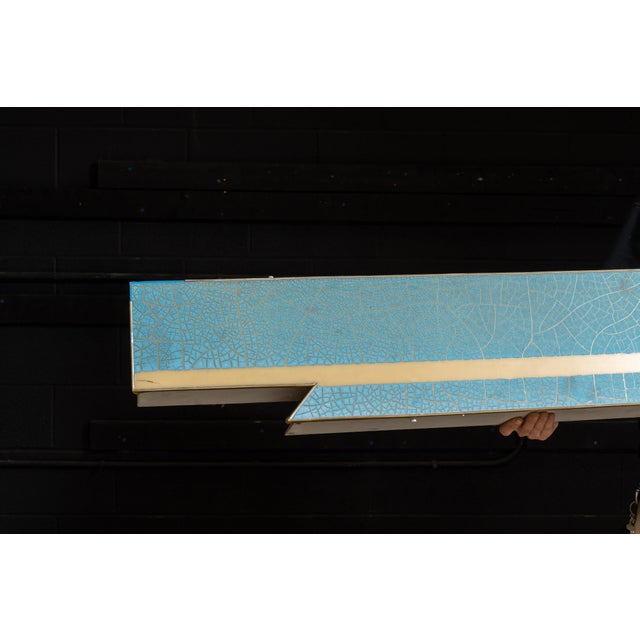 A monumental illuminated Greyhound Bus Lines advertising sign dating to approximately the 1950s or 1960s. Measuring eight...