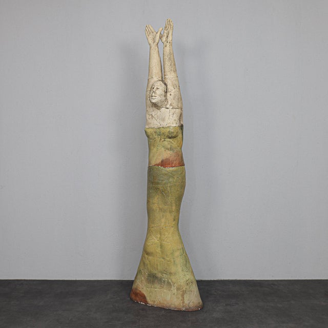 Sjer Jacobs, Standing Female Figure, 1990s, Ceramic For Sale - Image 4 of 10