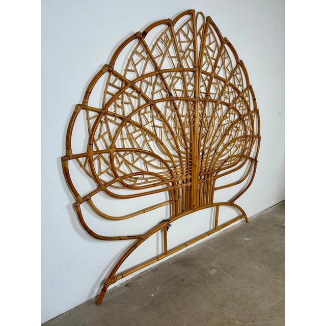 Minimalist Bamboo Headboard, Italy, 1960s For Sale - Image 3 of 8