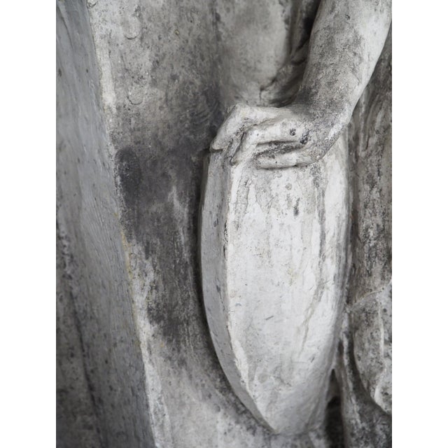 White 19th C. Plaster Allegorical Personification of the City of Saint-Étienne, France For Sale - Image 8 of 18