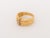 Vintage Modernist 18k Yellow Gold Diamond Band Ring For Sale - Image 4 of 7