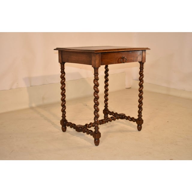 19th Century Oak Side Table From England For Sale - Image 4 of 9